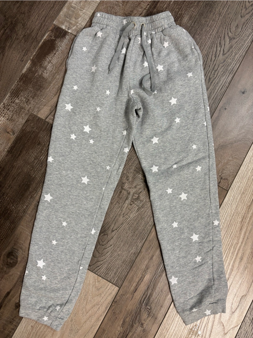 Women’s size small Grey Star Print Jogger Bottoms